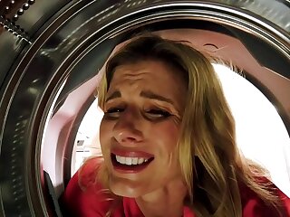 Fucking My Stuck Step Nourisher in the Exasperation while she is Stuck in the Dryer - Cory Run after