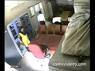 A indian bus teacher romping a dude teacher.