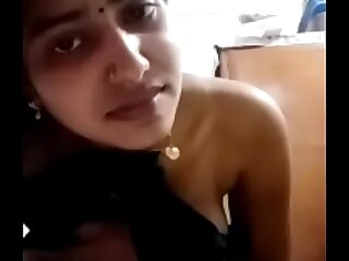 Beautiful indian cougar wifey video calling with boyfriend